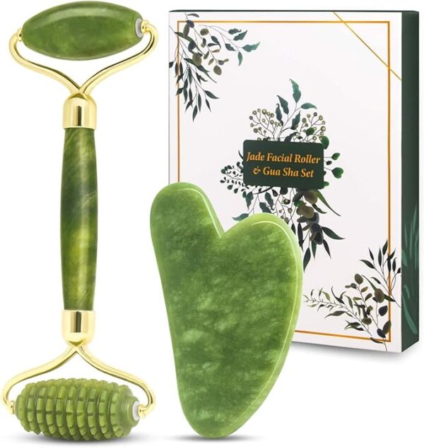 GR Facial Roller & Gua sha Massager