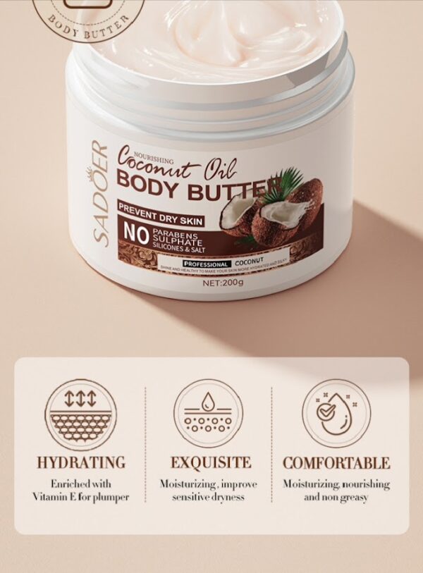 Sadoer Coconut Oil Body Custard - Image 3