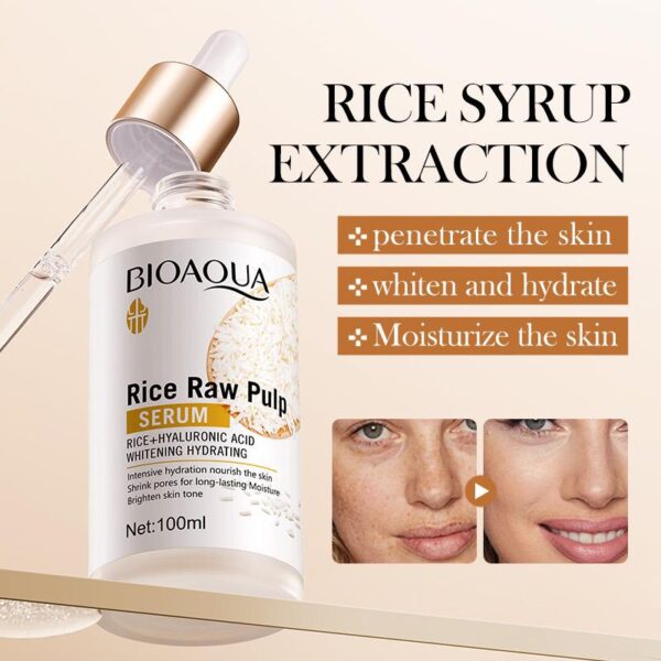 Bioaqua Rice Raw Pulp Whitening Serum - Image 2