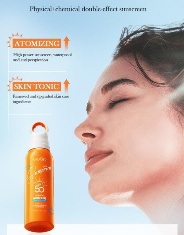 Sadoer Whitening Face Sunscreen spf 50+ Spray - Image 3