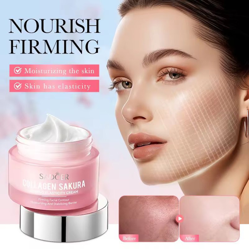 Sadoer Collagen Sakura Firming Elasticity Anti-aging Cream - Image 6